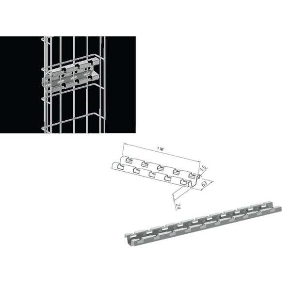 Kable Kontrol Vertical Slotted Tray Holder NL8585045